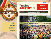 Tablet Screenshot of oktoberfestrace.com